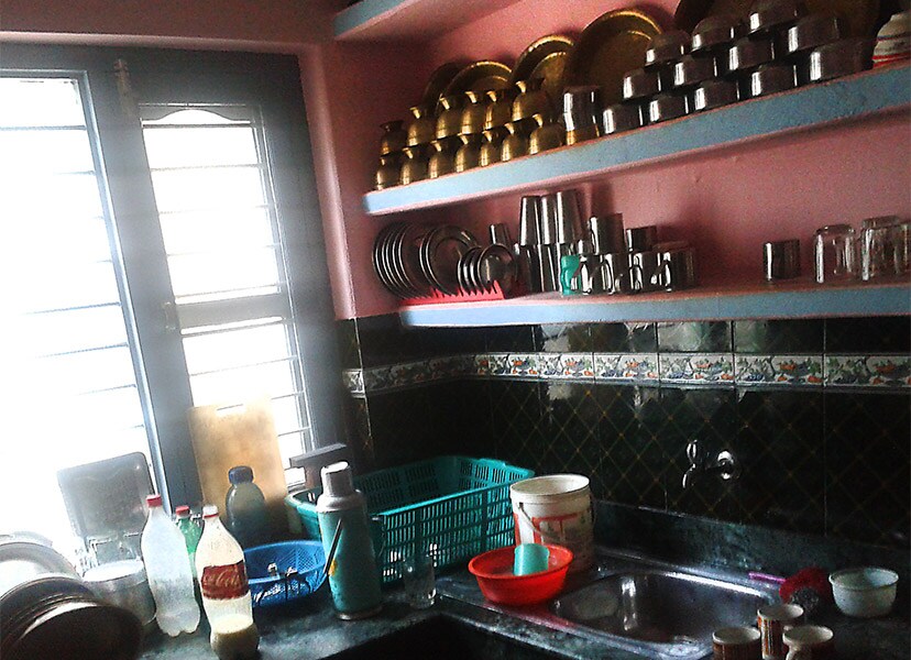 Homestay in a convival Nepali's family house — photo