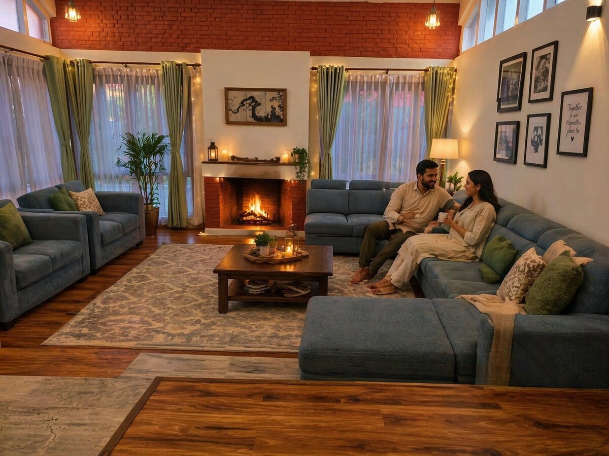 Double Bed at Fu Shang Villa Basundhara, Kathmandu — photo