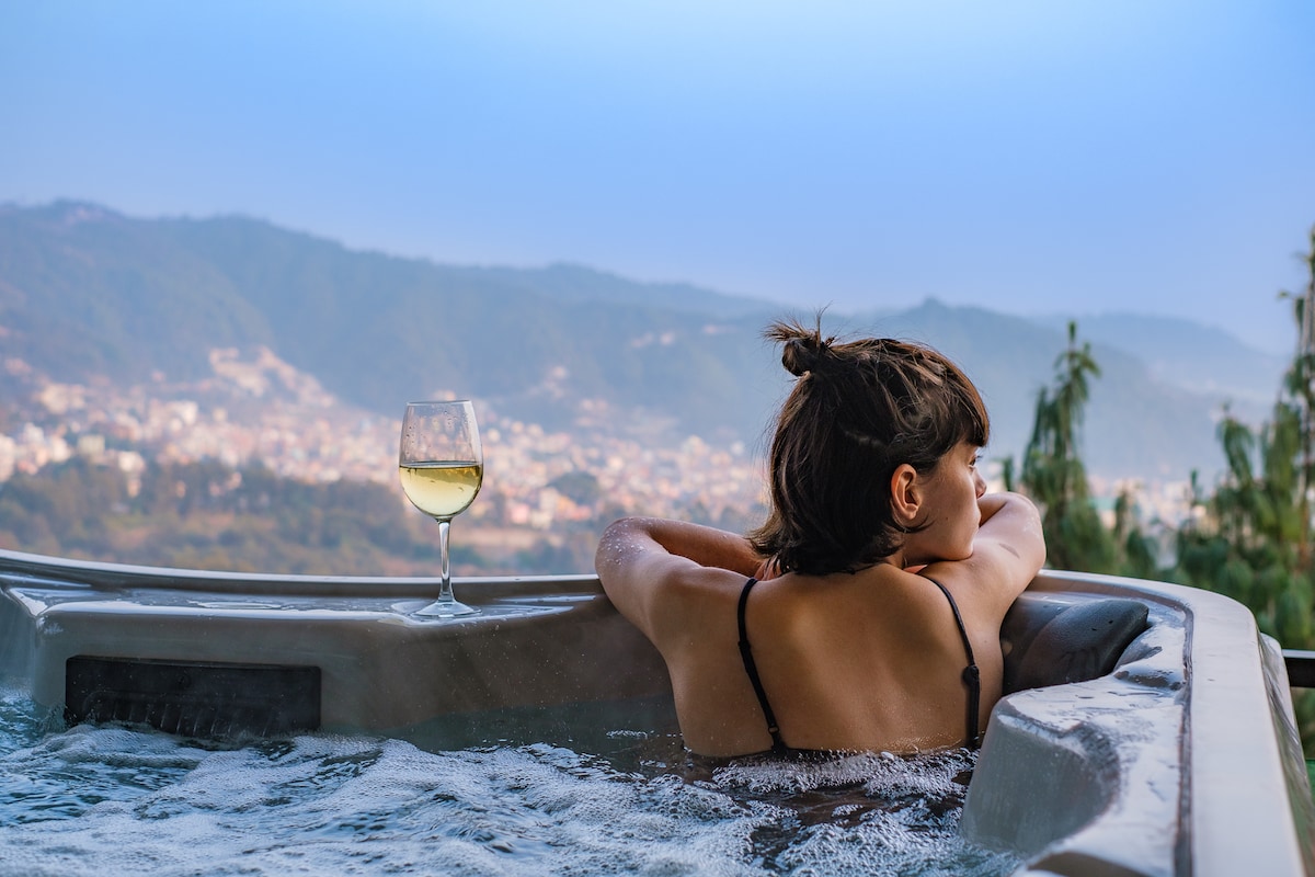 Yurt-Tent with private Jacuzzi — photo