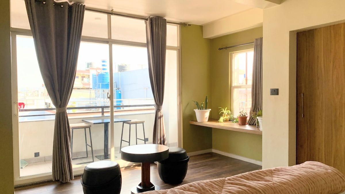 Lavish 1BHK-Style Stay in Boudha | Guest Kitchen