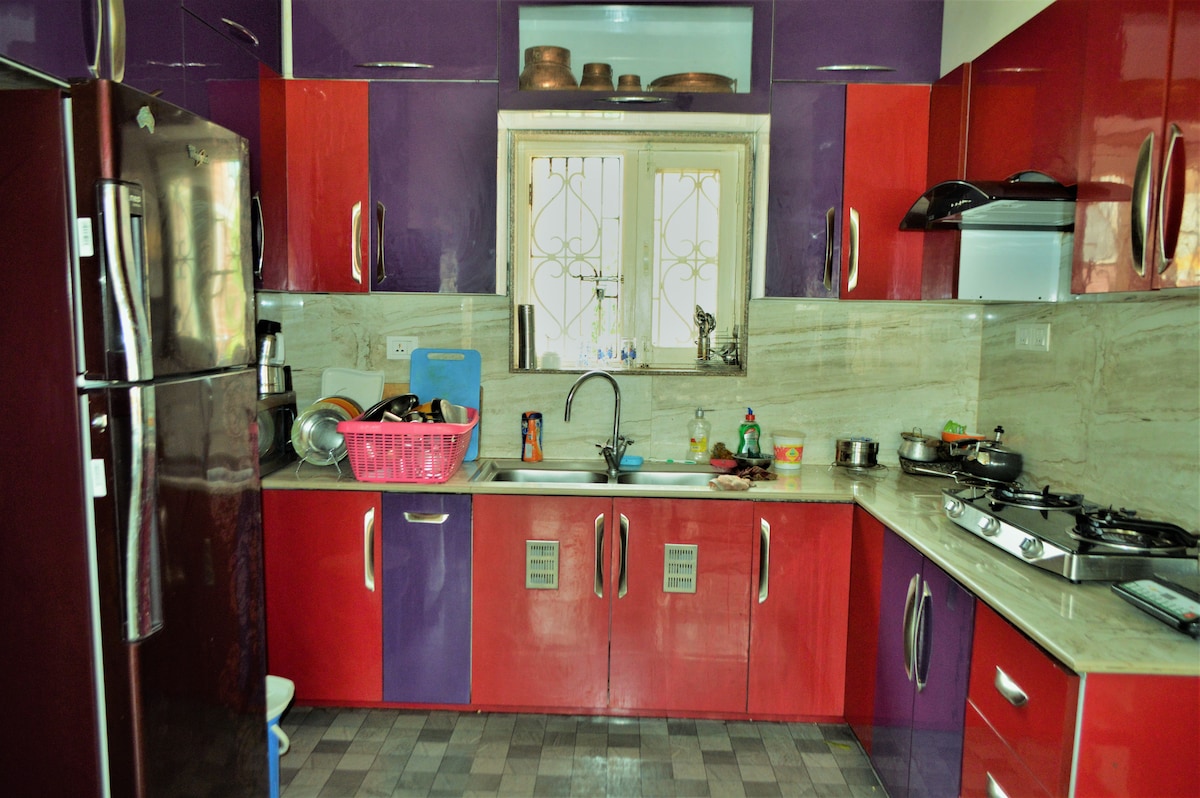 Mix of modern and contemprorary- room in kathmandu