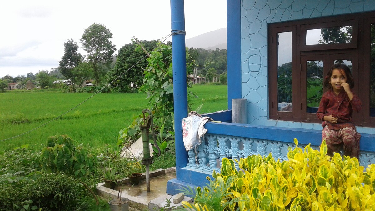 A house in heaven with yoga — photo