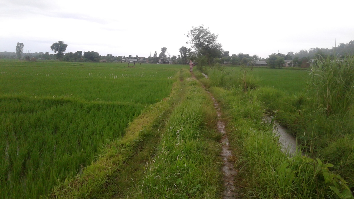 A house in heaven with yoga — photo