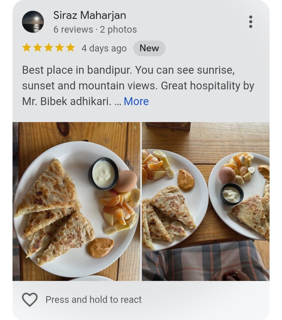 Budget B&B Bandipur | Shared Dorm Daily Breakfast