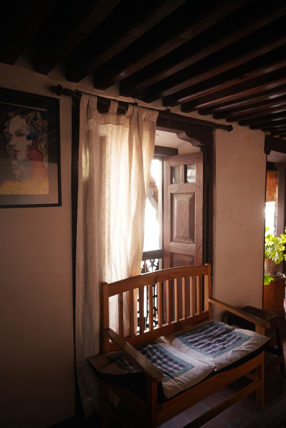 Cosy double room with beautiful courtyard view