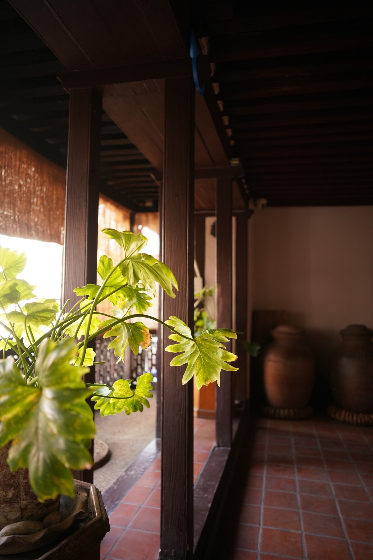Cosy double room with beautiful courtyard view — photo