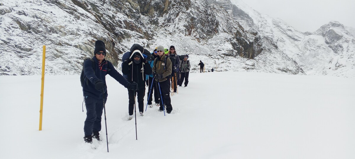 trekkaing and climbing guide — photo