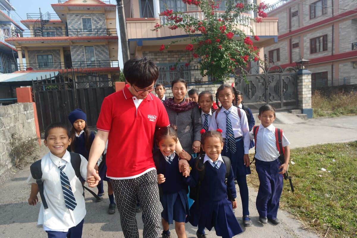 Home stay with lovely children — photo