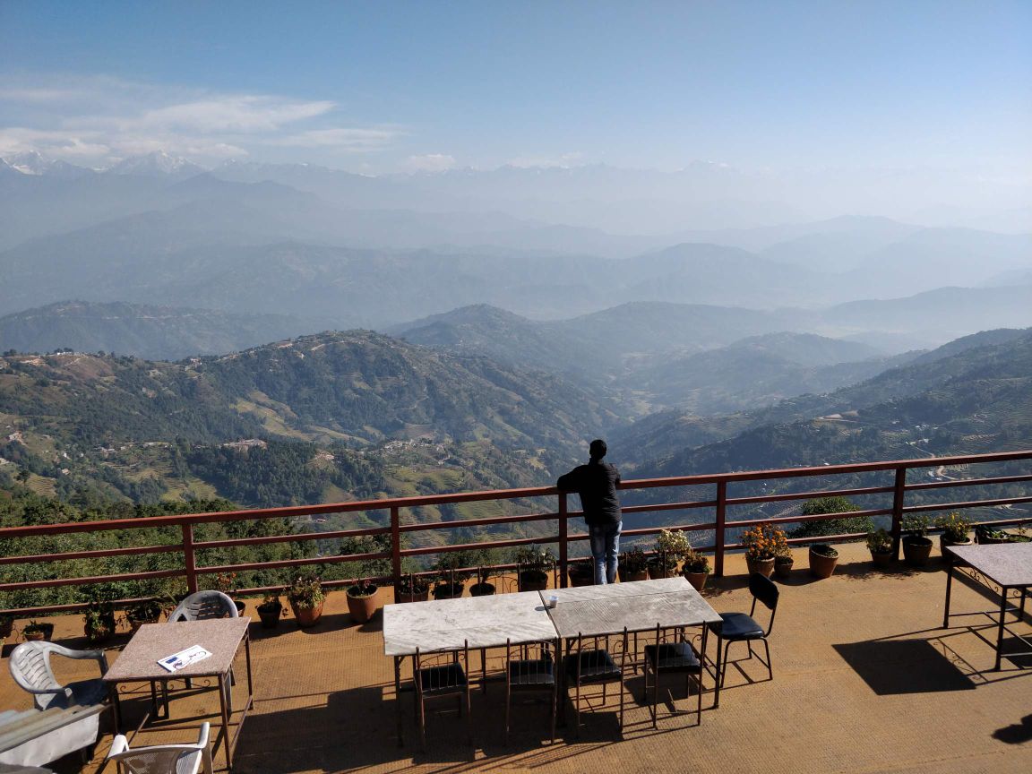 Sunrise view and Himalayas facing  room — photo