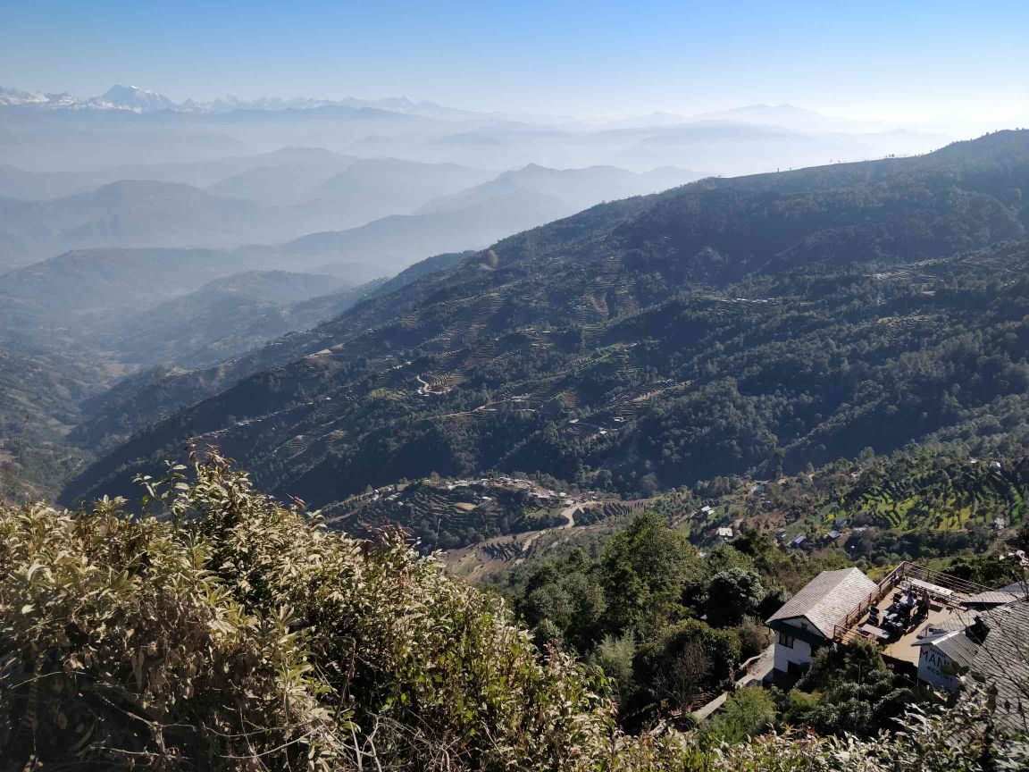 Sunrise view and Himalayas facing  room — photo
