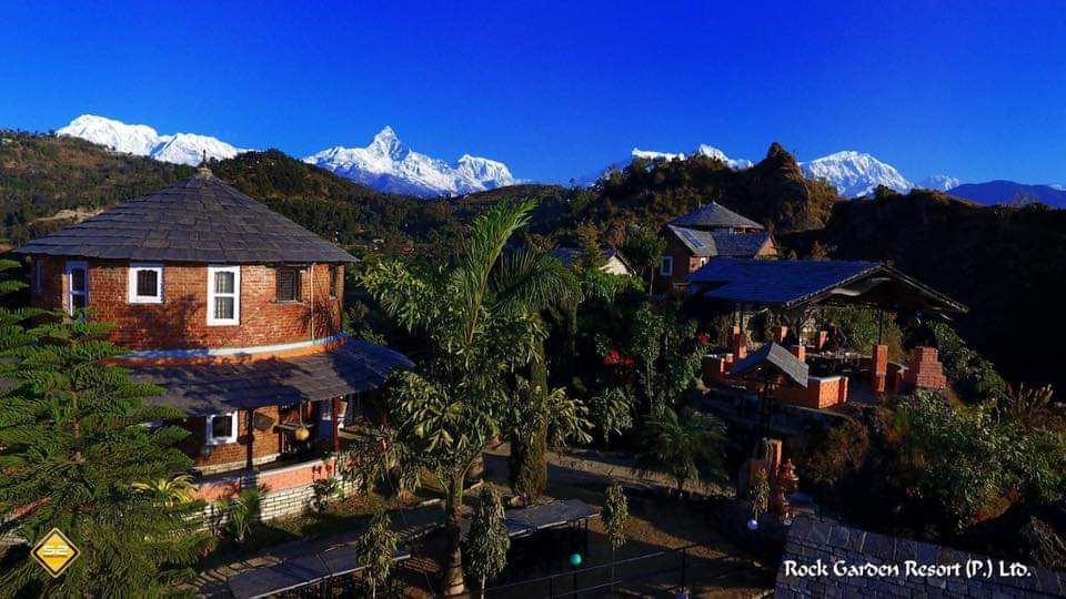 360 view ; mountain ,lake view and paradise nature — photo