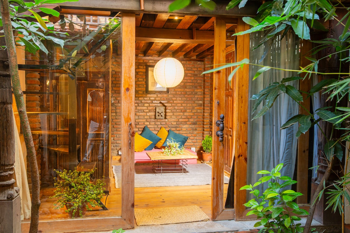 Newari Unit, built with up cycled materials — photo