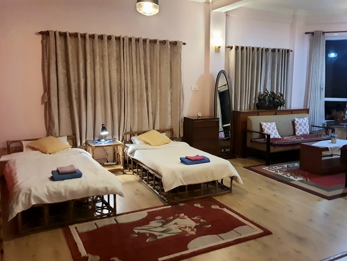 Sunny studio basement apartment with garden/ patio — photo