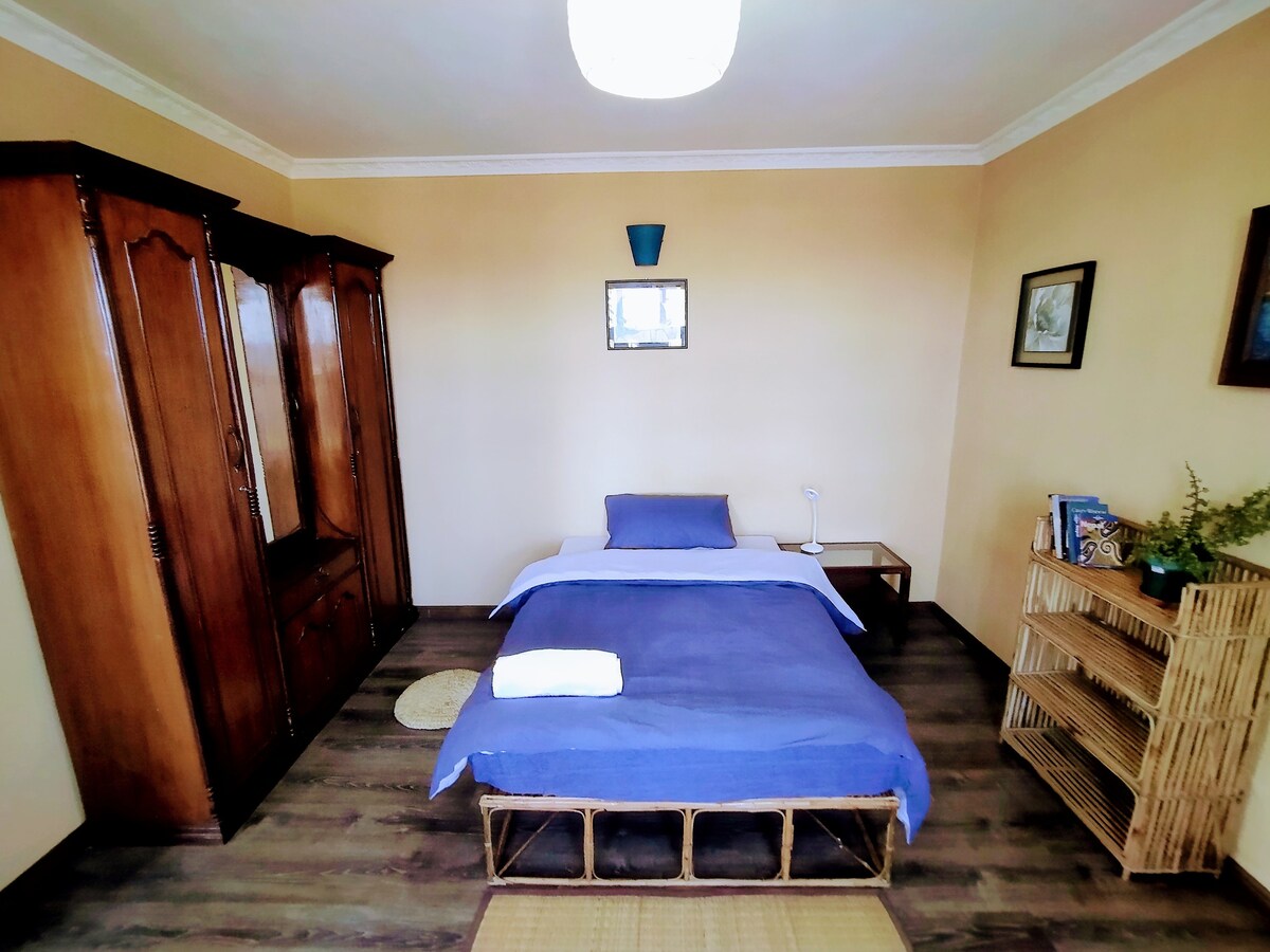 Room with balcony, private kitchen and bathroom