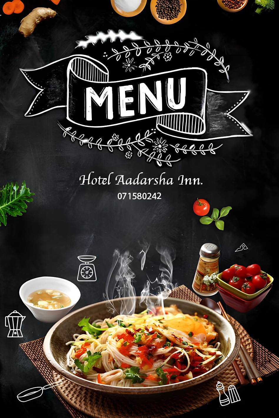 Hotel Aadarsha Inn. Resturant — photo