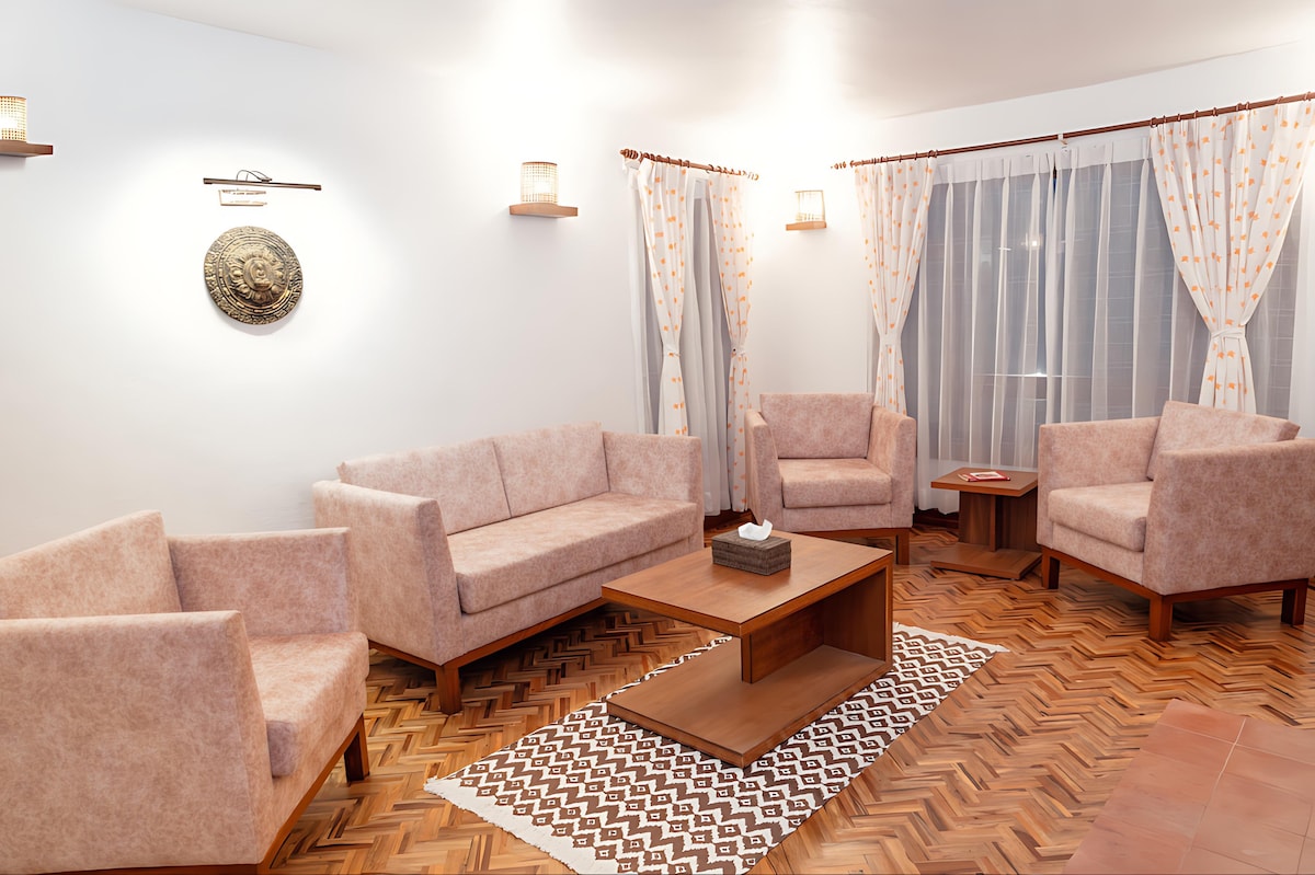 Ground Floor 2BHK Haven | Lush Garden & Parking