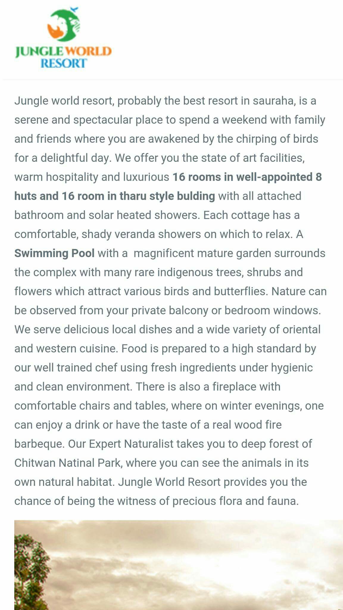 A Resort in Nepal (Chitwan) — photo