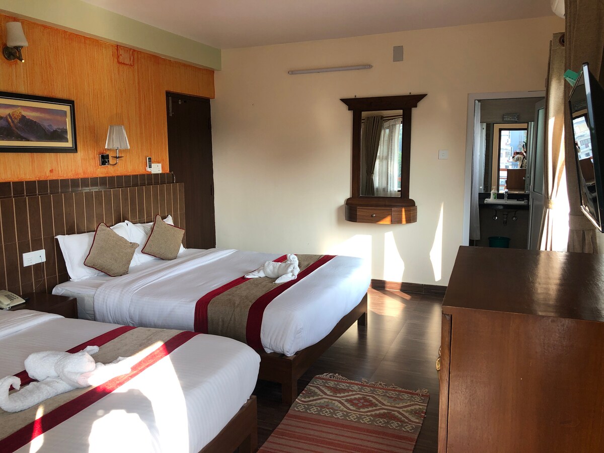 Family Room  with private balcony , garden