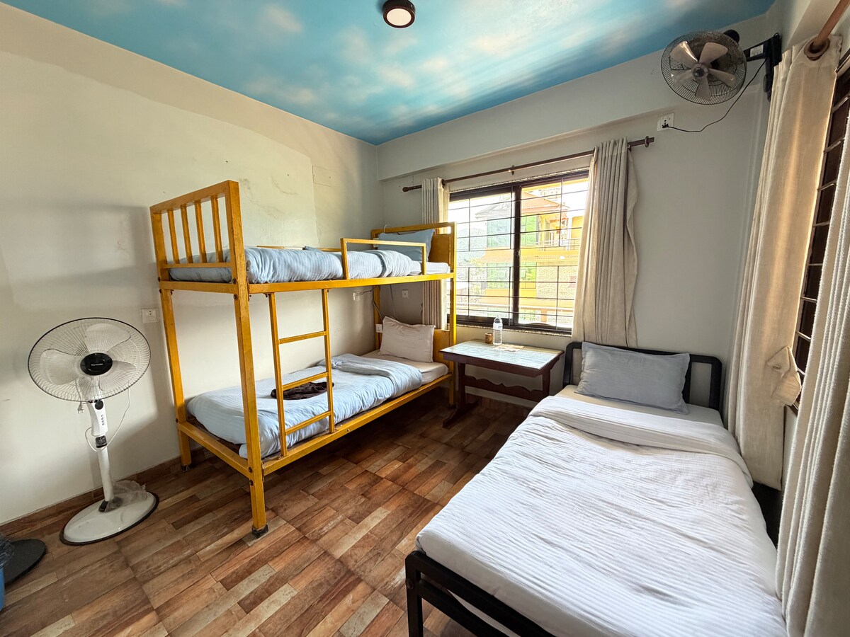 Triple Sharing Room Near Phewa Lake Pokhara