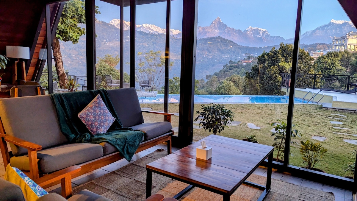 Mountain Aframe, Infinity Pool, 15 mins fr Pokhara — photo