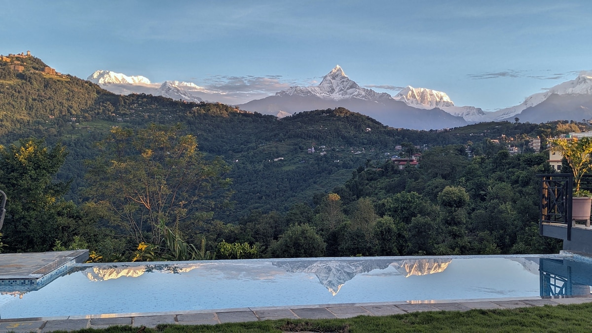 Mountain Aframe, Infinity Pool, 15 mins fr Pokhara — photo