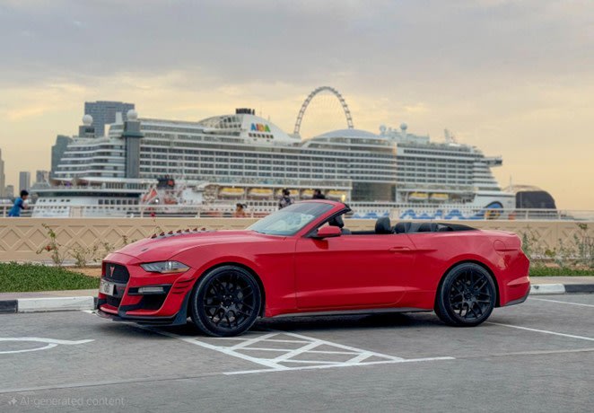 Dubai Cabrio City Tour in Open-Top Mustang or Camaro photo 2